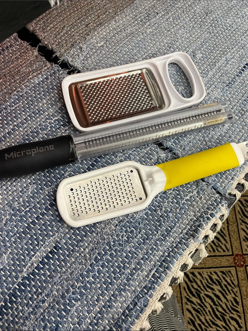 Microplane Handheld Grater Set with Yellow and Black Handles